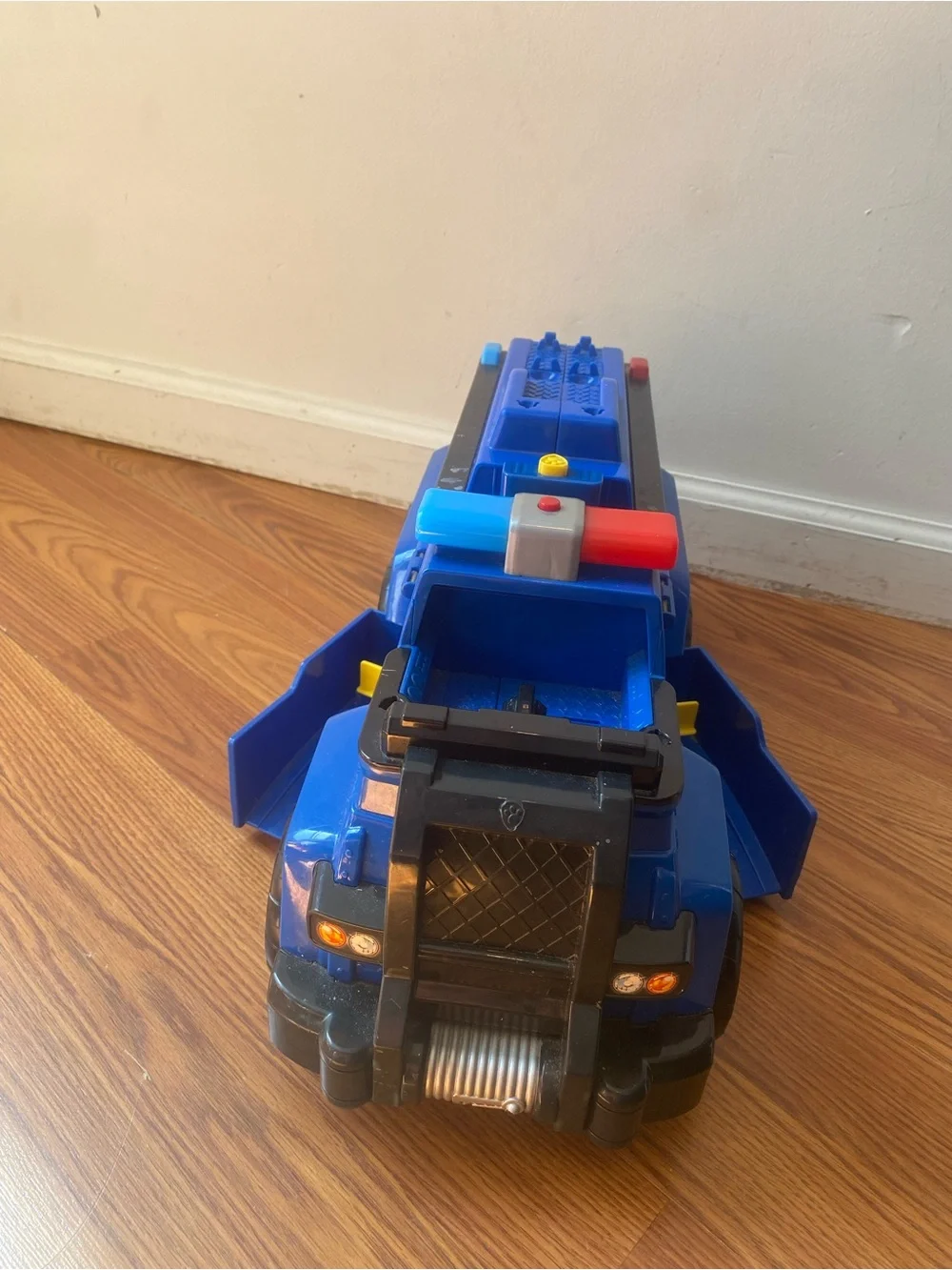 Paw Patrol Blue Police Rescue Truck Toy with Red & Blue Lightbar